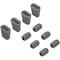 Ruvati Rinse Grid Bumpers 6 qty and Feet 4 qty Set Gray RVA11019 - alternate 1